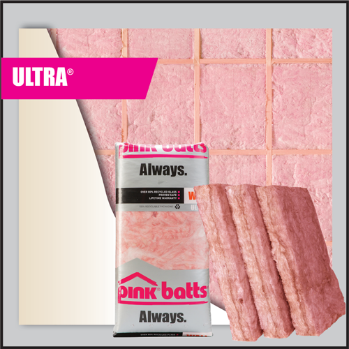 Pink Batts Ultra Wall Insulation R2.6 - 9.6m2