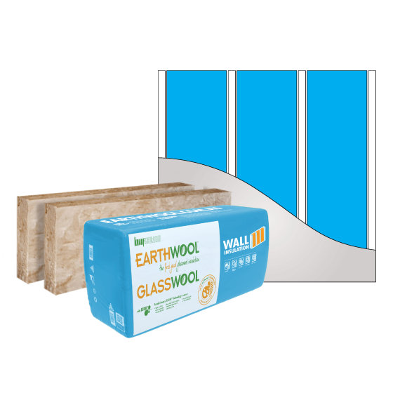 Earthwool® glasswool External Wall Insulation batts R2.4 - 90x580x1160mm 13.46m2